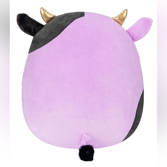 Squishmallow 14” ALEXIE The Purple Cow with Gold Horns NWT Date 12/16/2021 - Picture 5 of 5